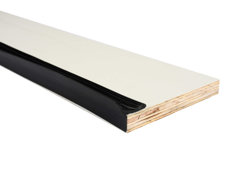 Zwart geribbelde rubber mat 3mm (per mtr.) - Edutech Parts