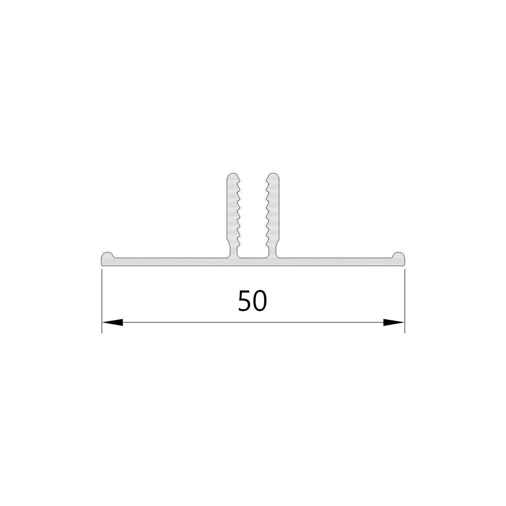 CD112 – Alu. basis tussenprofiel