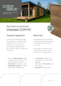 Productblad CDP190